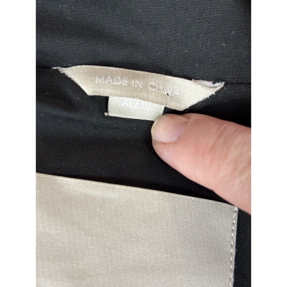 Soia & Koi Revolve Utility Jacket Anorak Black Size XL Hooded Pockets Rain Coat - Picture 5 of 16